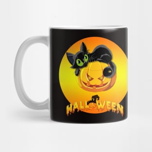 Halloween cat Mug